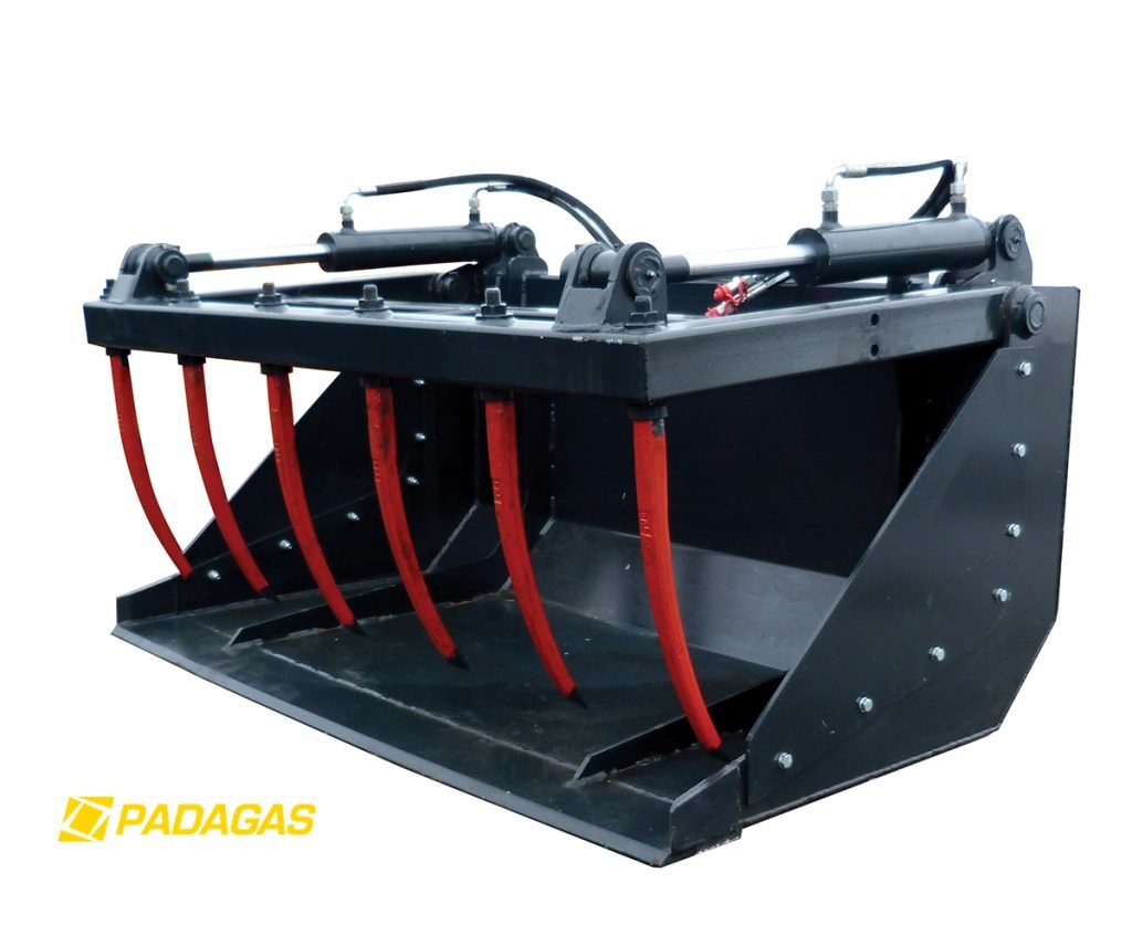 Grapple bucket KR universal bucket with pressing frame.